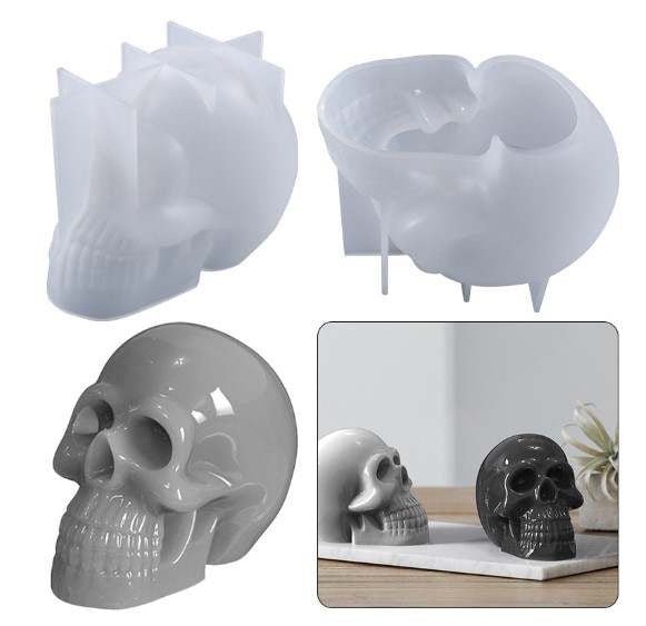 Silicone Mould - Medium Skull - Harry & Wilma