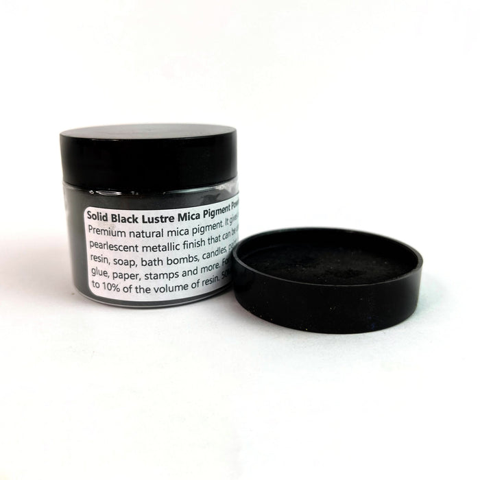 Solid Black - Lustre Mica Powder - Harry & Wilma